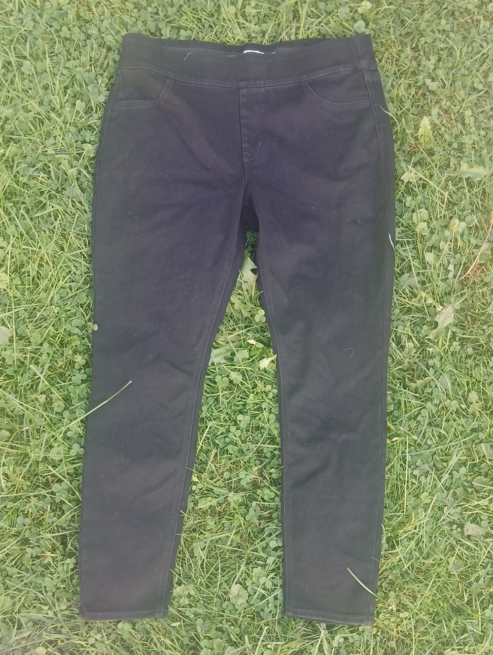 Old Navy WoW Mid Rise Black Adjustable Waist Chinos